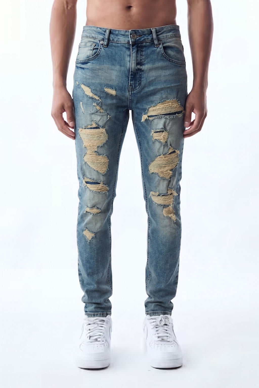 SLIM STRAIGHT JEAN - SMOKED INDIGO