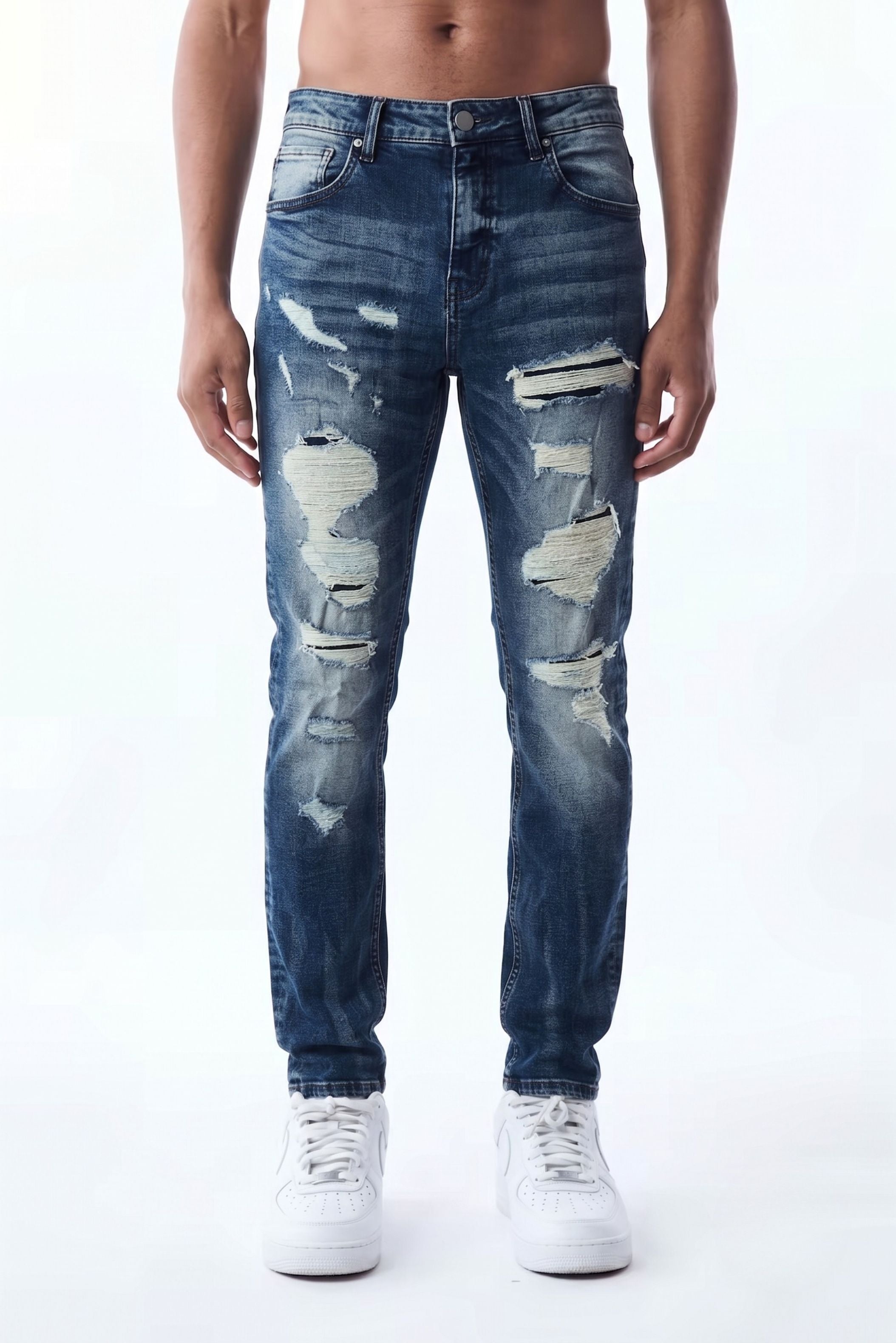 SLIM STRAIGHT JEAN - TRUE INDIGO