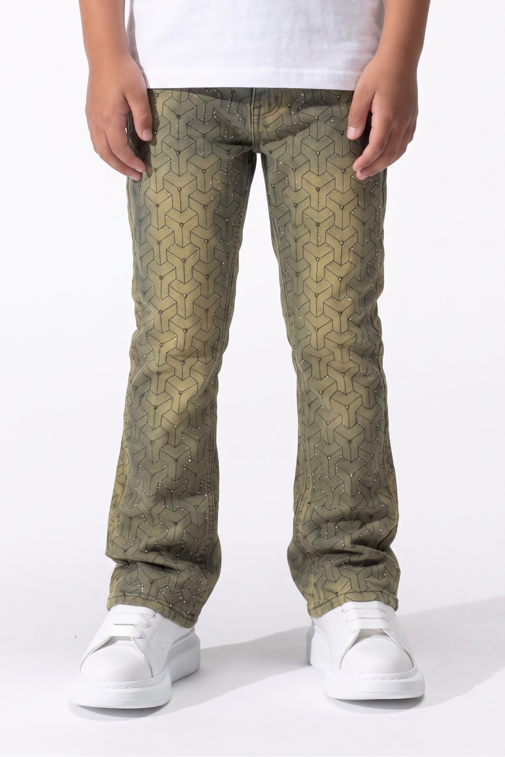 BOY'S GLIM FLARE FIT JEANS - RUST