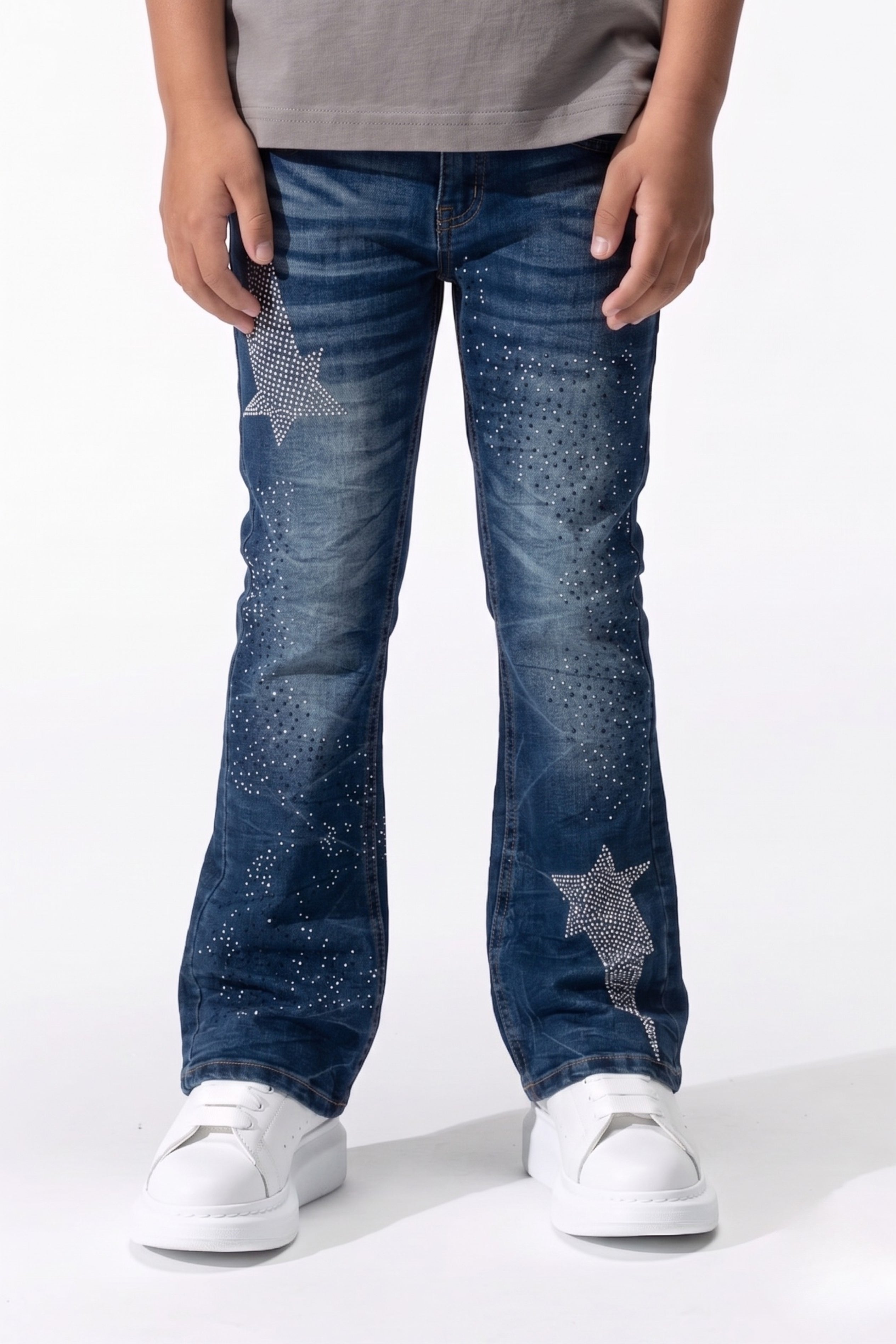 BOY'S SUPER STAR JEANS - MEDIUM BLUE