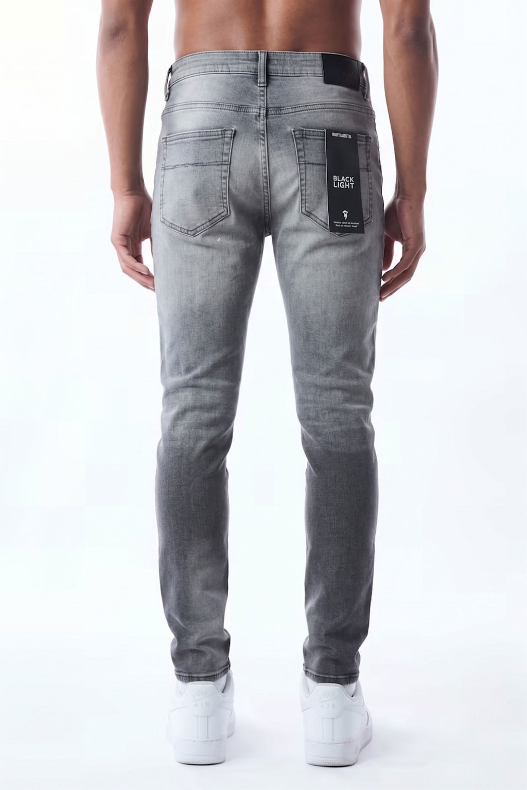 SLIM STRAIGHT JEAN - SMOKED GREY