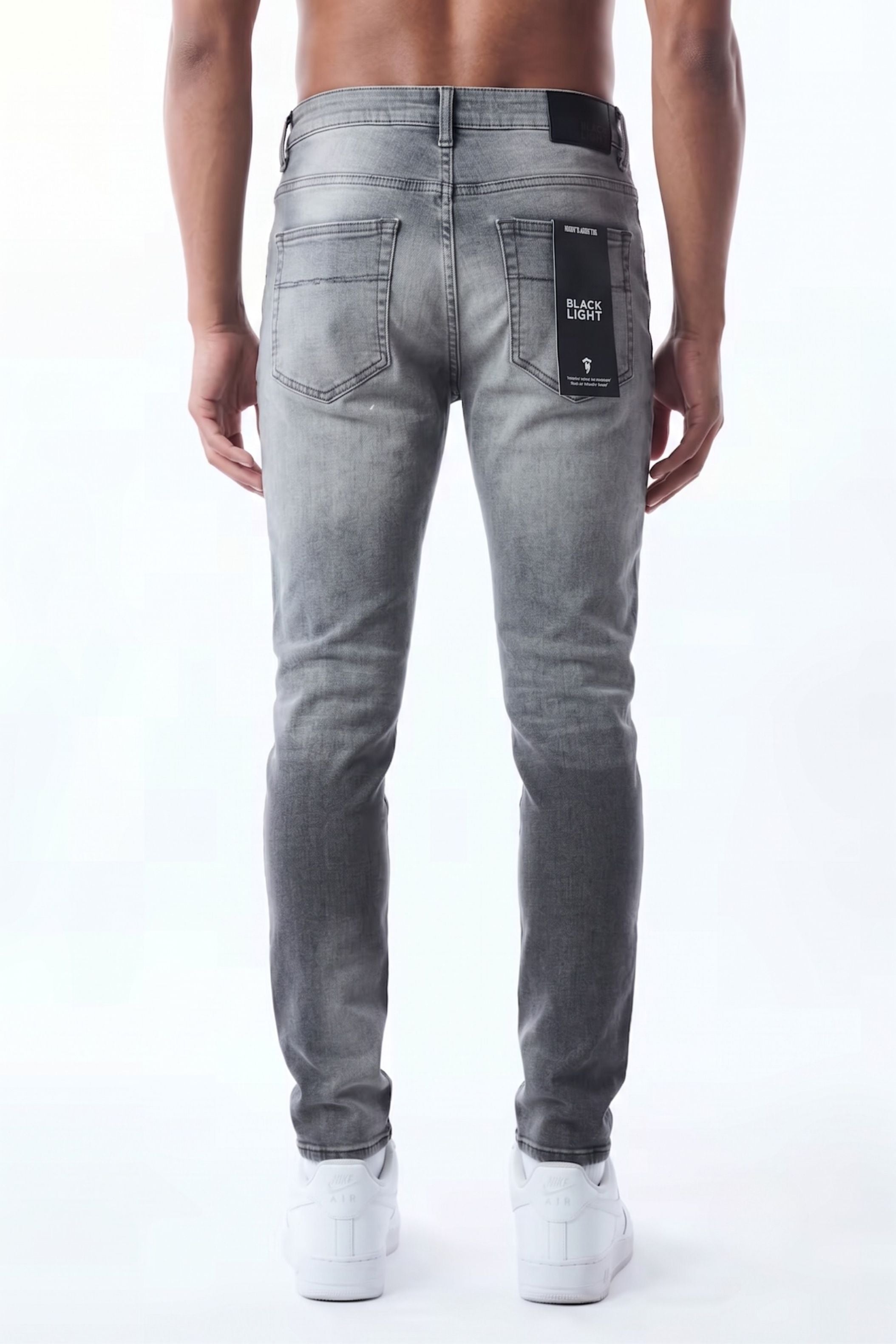 SLIM STRAIGHT JEAN - SMOKED GREY
