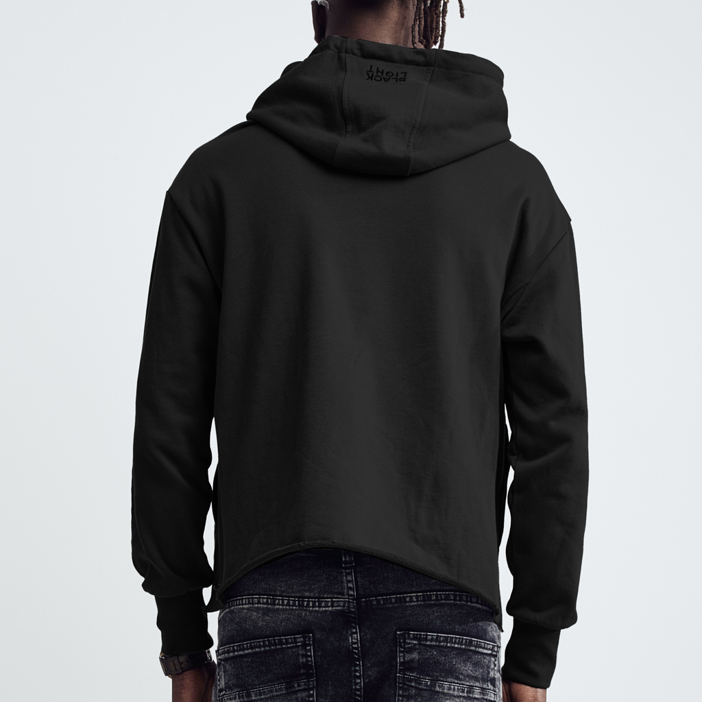 Black Light Skullback Athlete Hoodie - Black