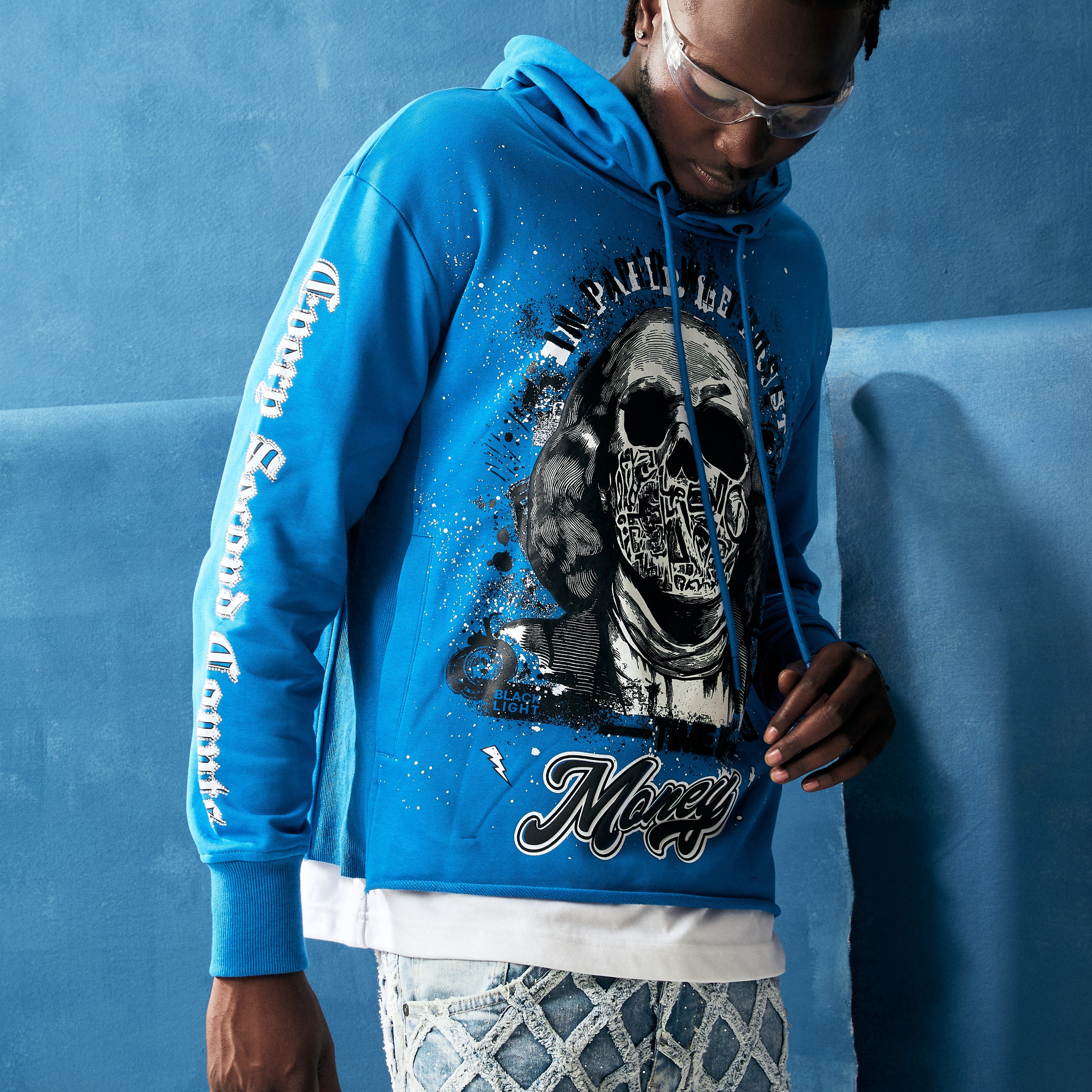 Money Grab Hoodie - Racer Blue