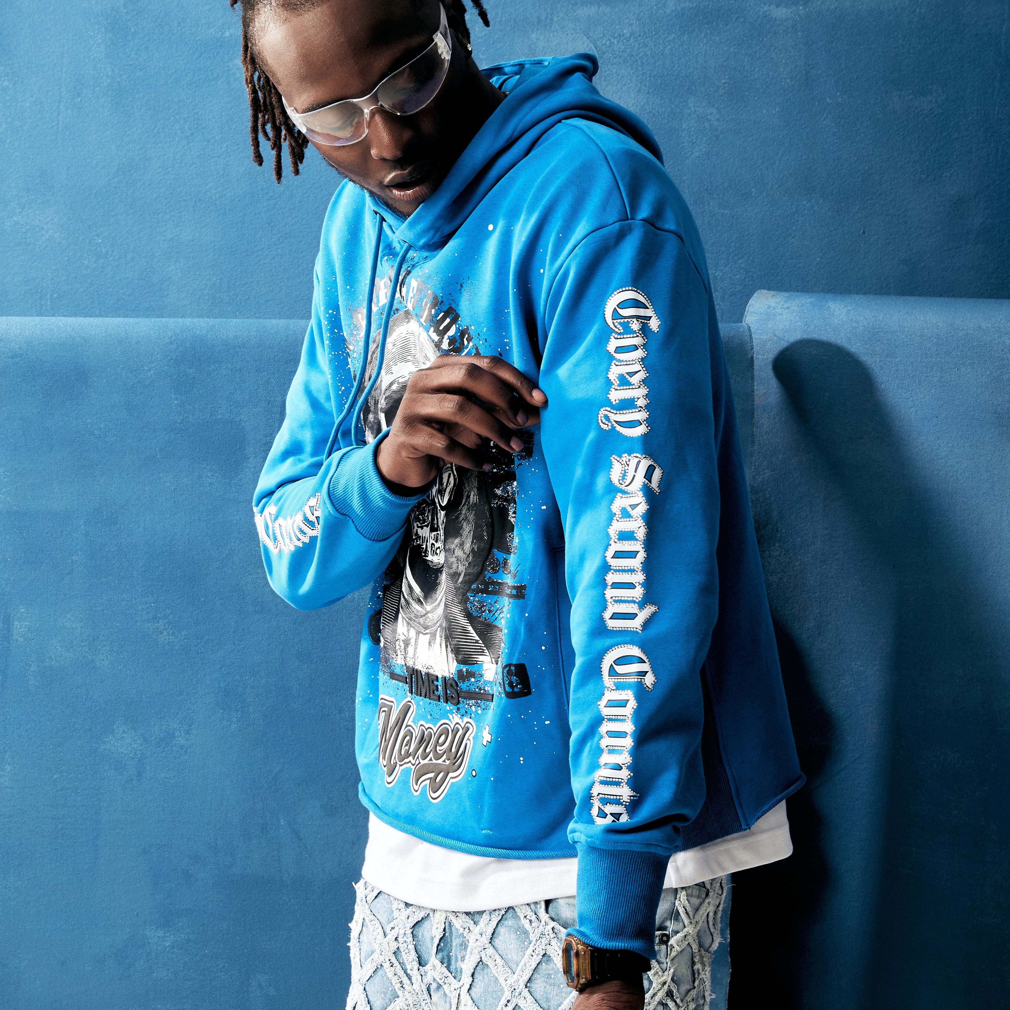 Money Grab Hoodie - Racer Blue