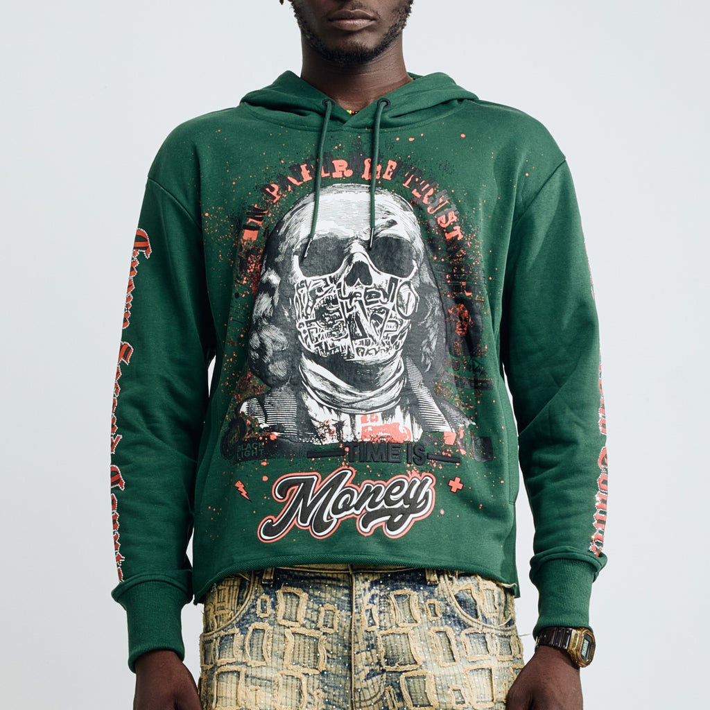 Money Grab Hoodie - Deep Green