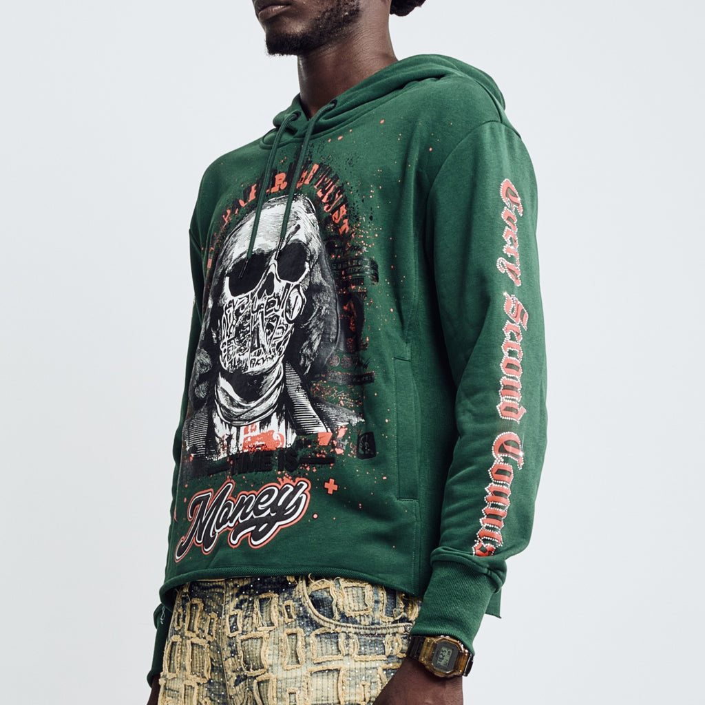 Money Grab Hoodie - Deep Green