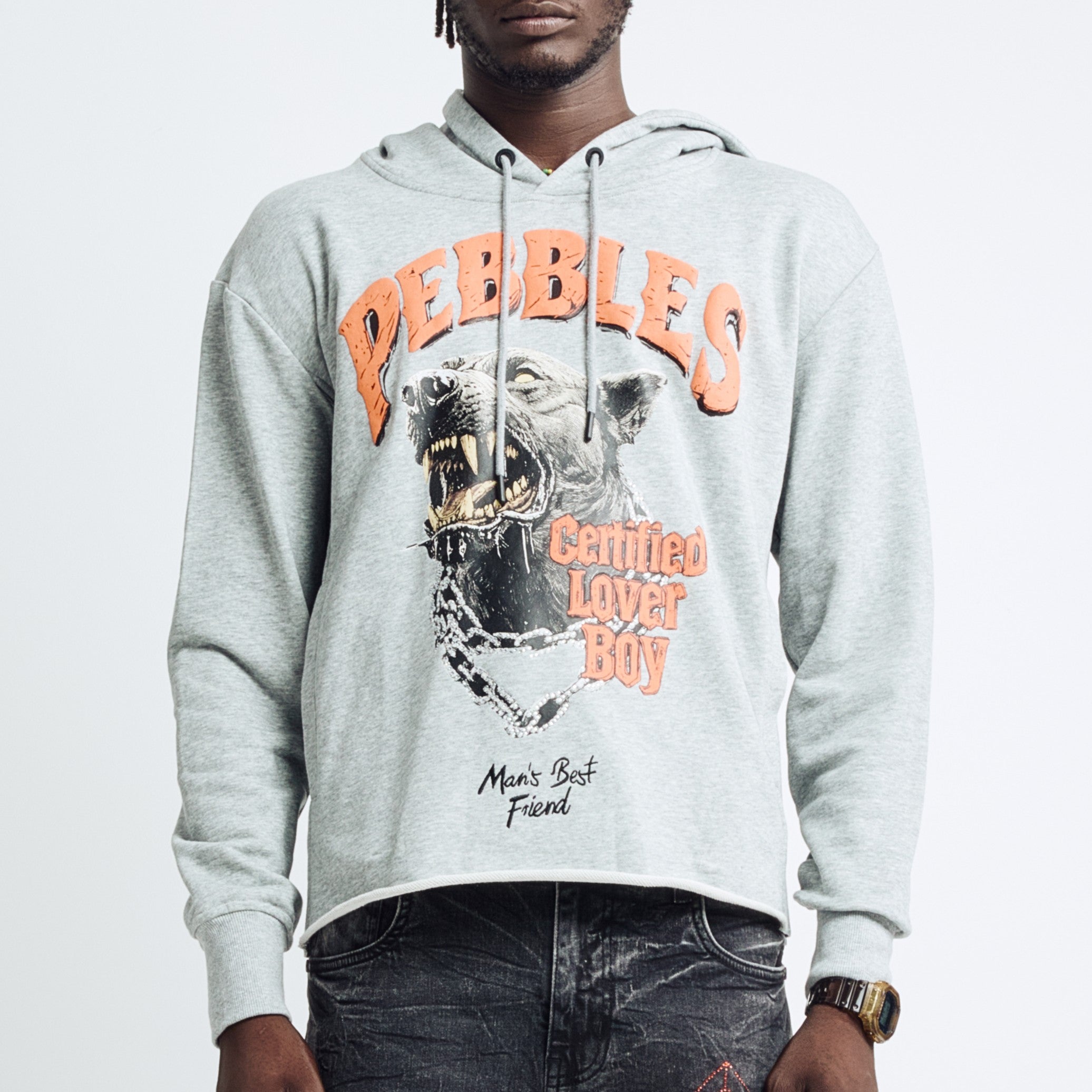 THE HOUND HOODIE - HEATHER GREY