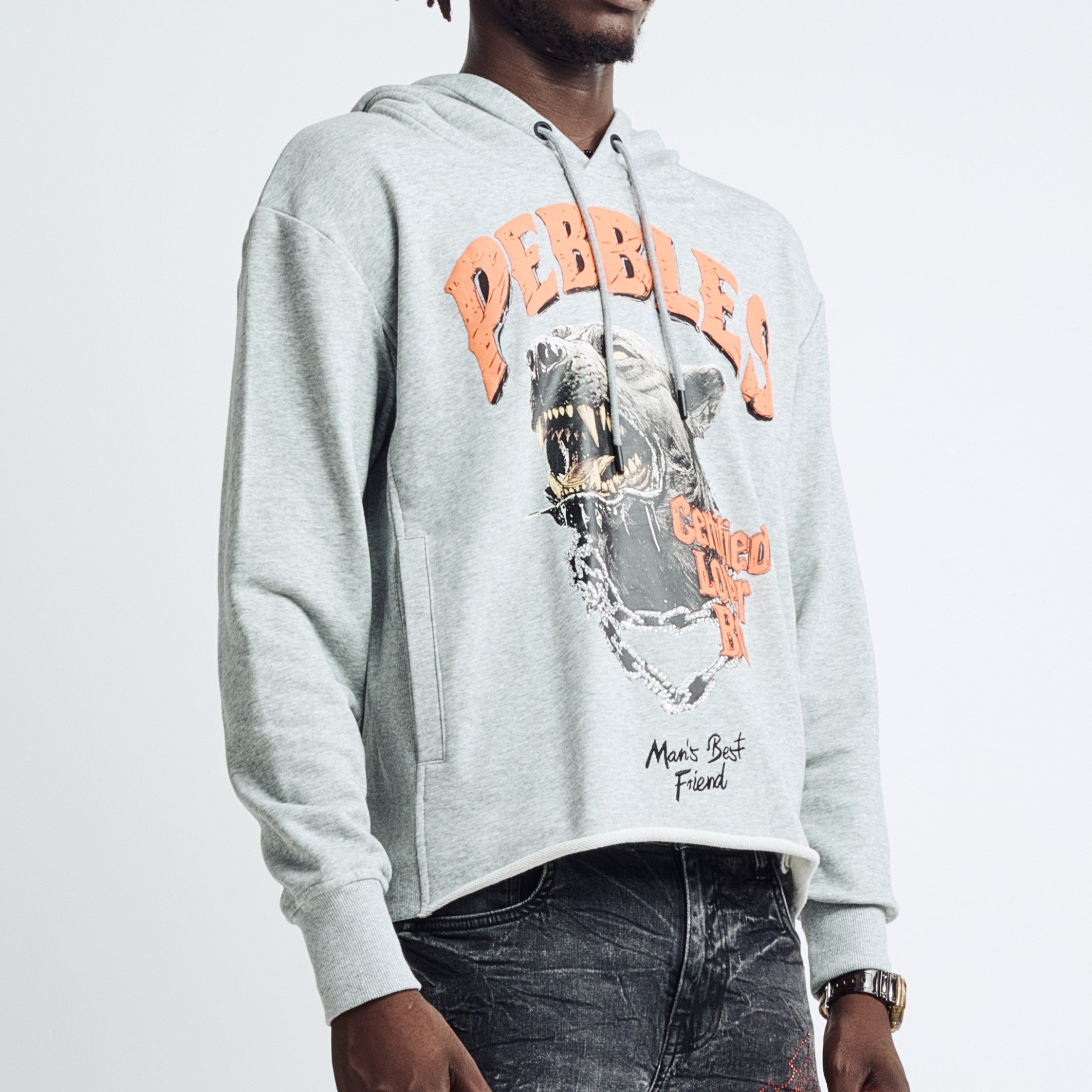 THE HOUND HOODIE - HEATHER GREY