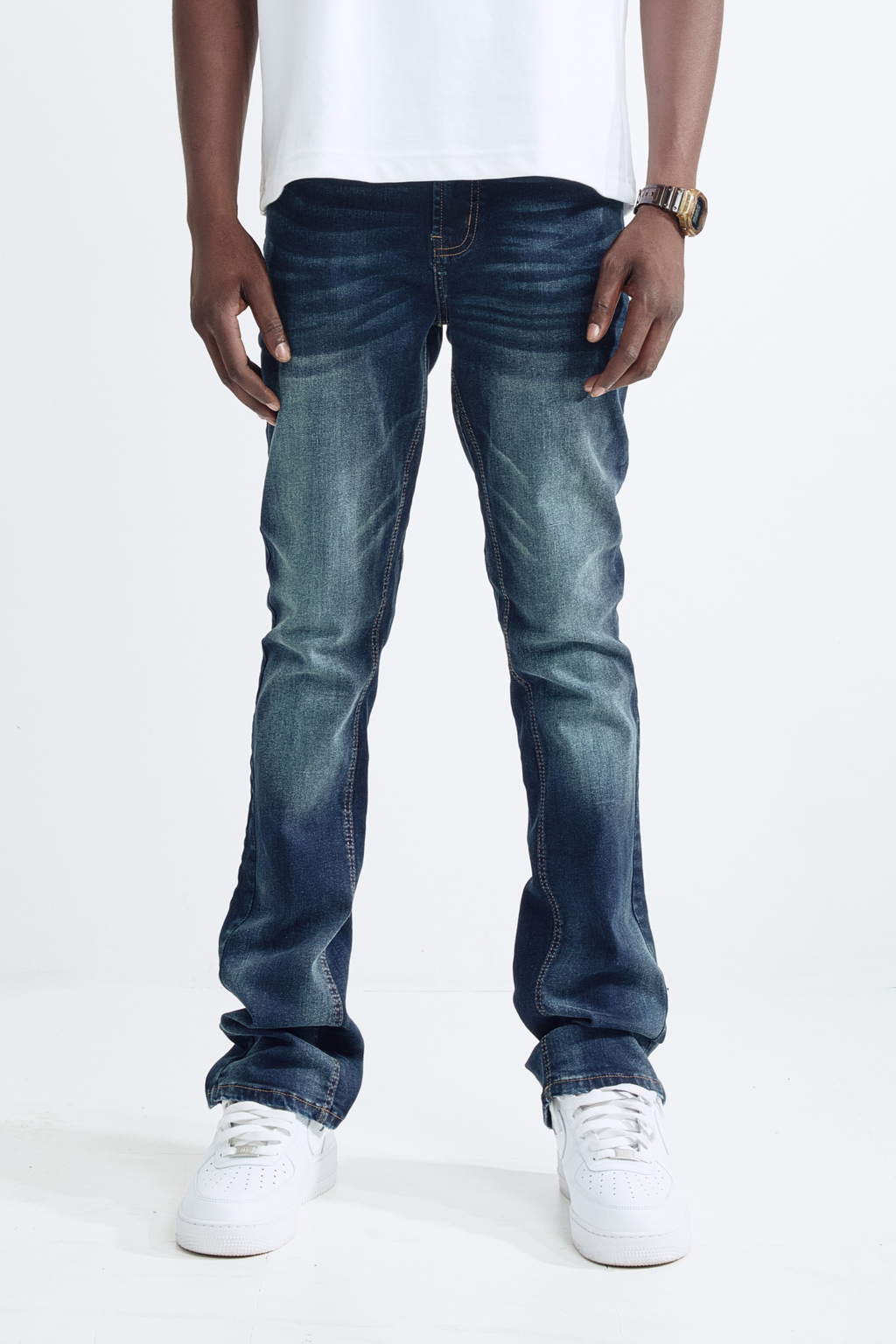 HERITAGE FLARE - STUD INDIGO