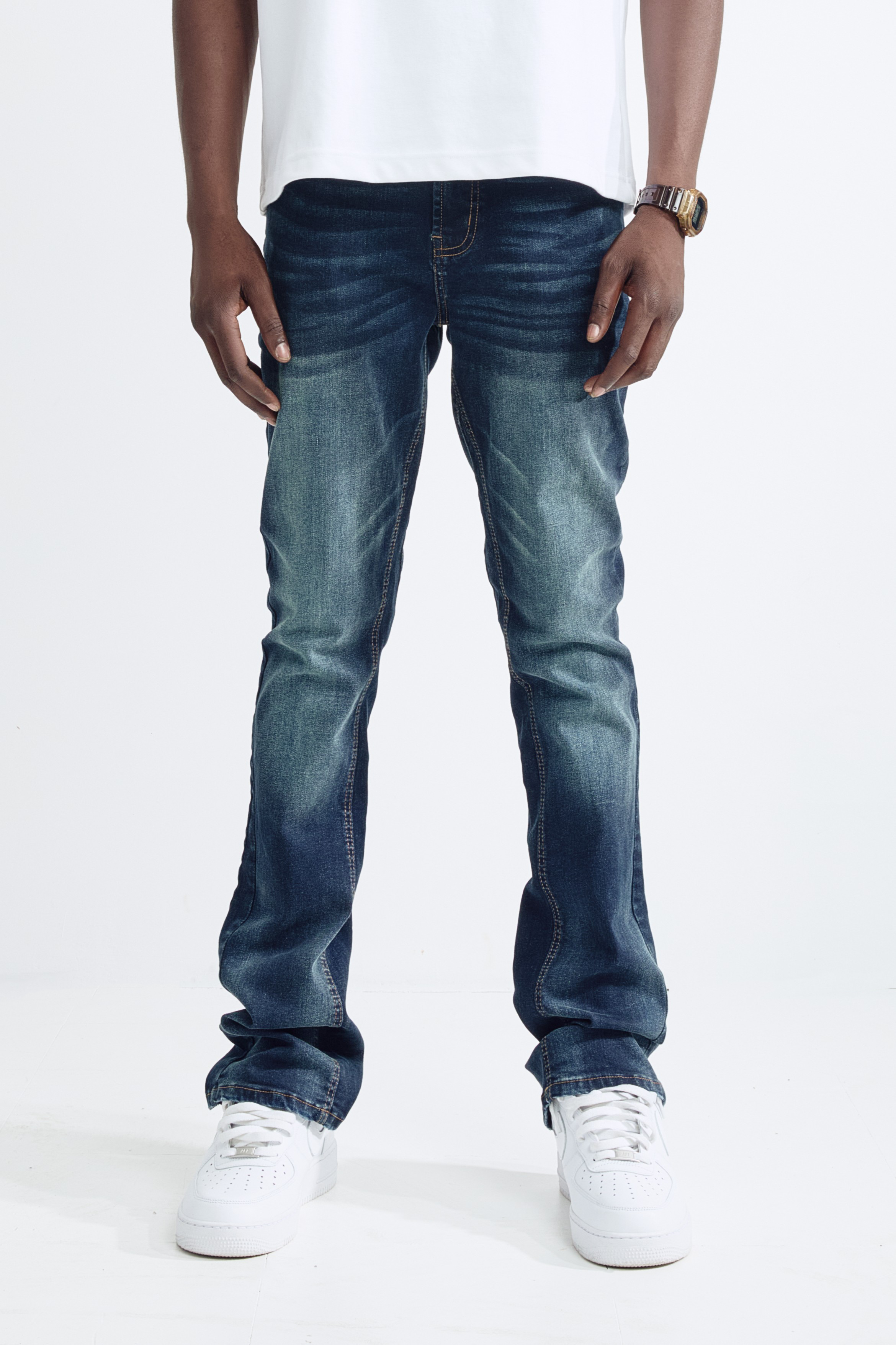 HERITAGE FLARE - STUD INDIGO