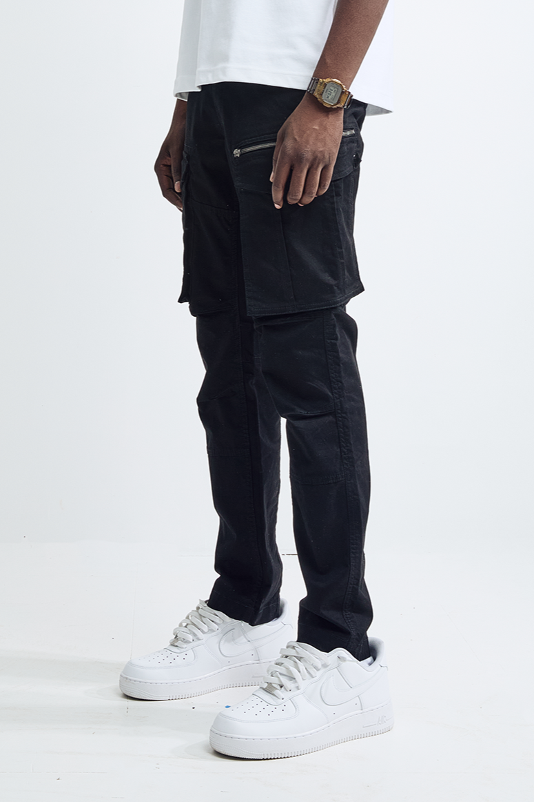 CARGO PANTS - BLACK