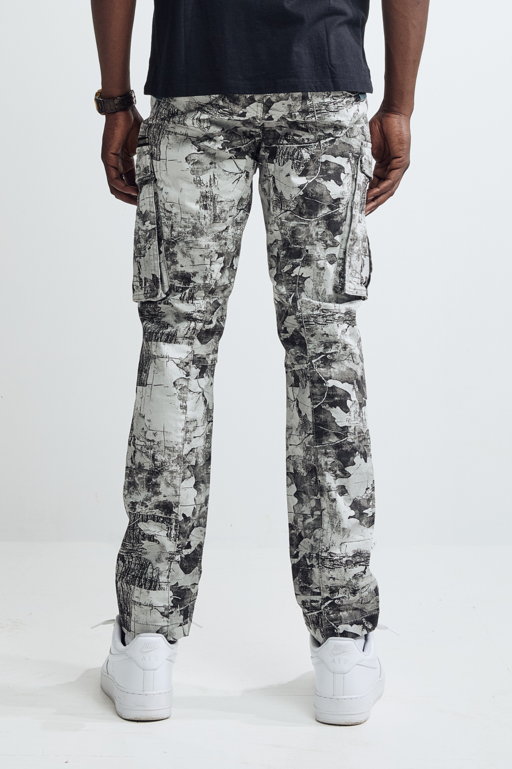 CARGO PANTS - BLACK STONE