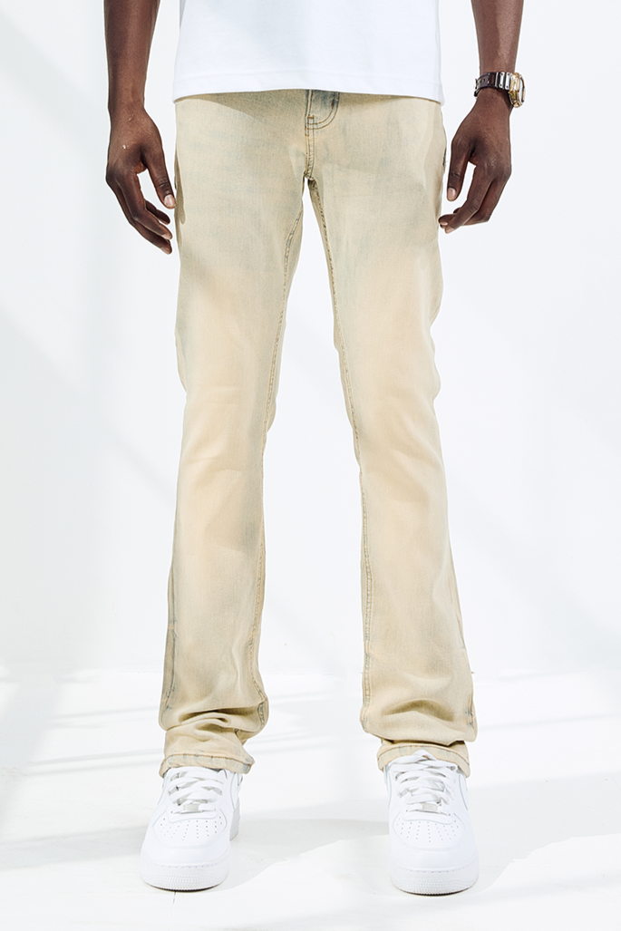 Black Light Men's Flare Fit Delancey Jeans - Tint Blue