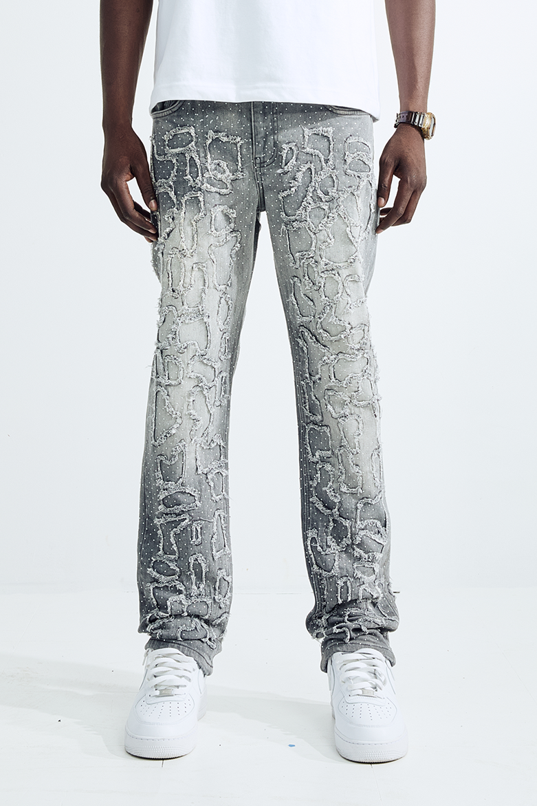 Tetris Jeans - Grey