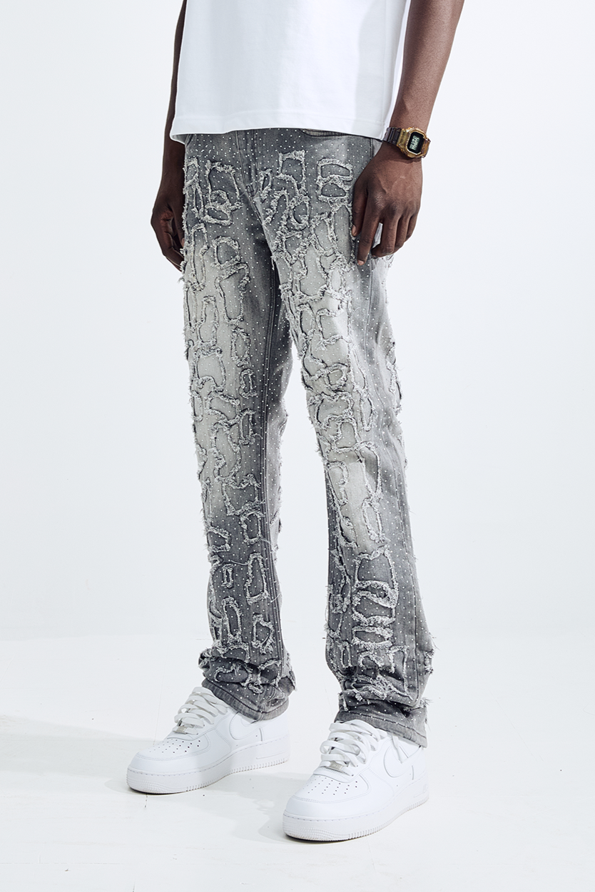 Tetris Jeans - Grey