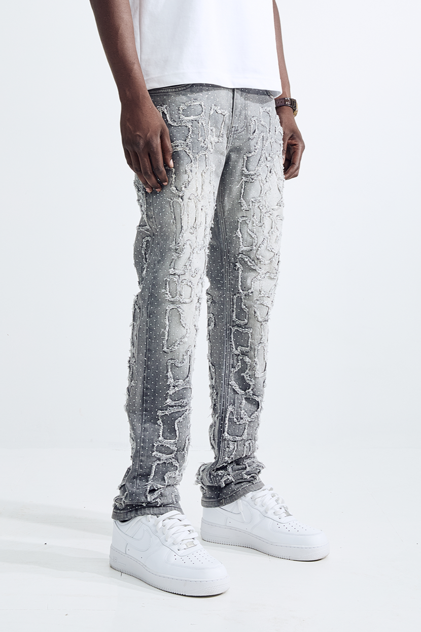 Tetris Jeans - Grey
