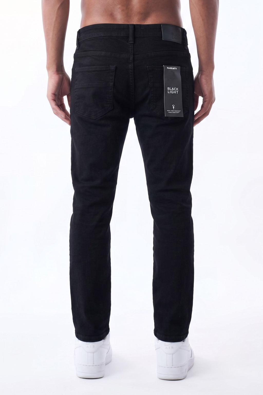 SLIM STRAIGHT JEAN - JET BLACK