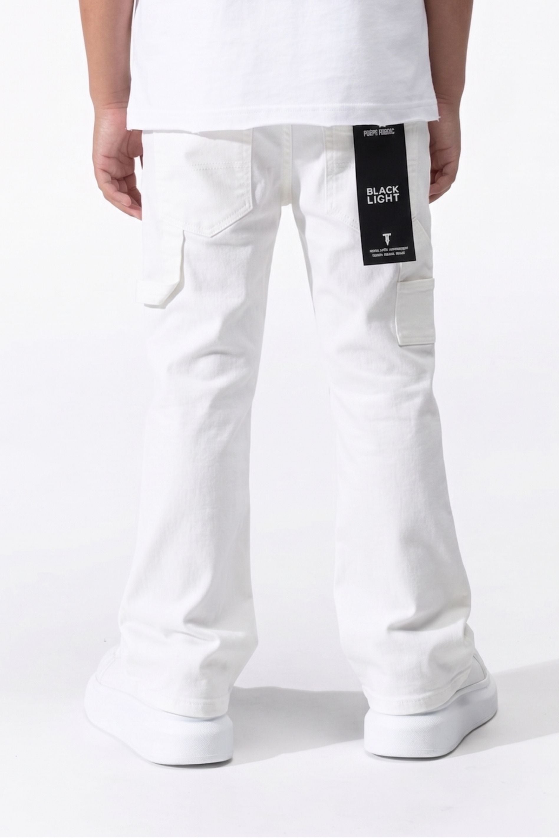 BOY'S RHINESTONE JEANS - WHITE