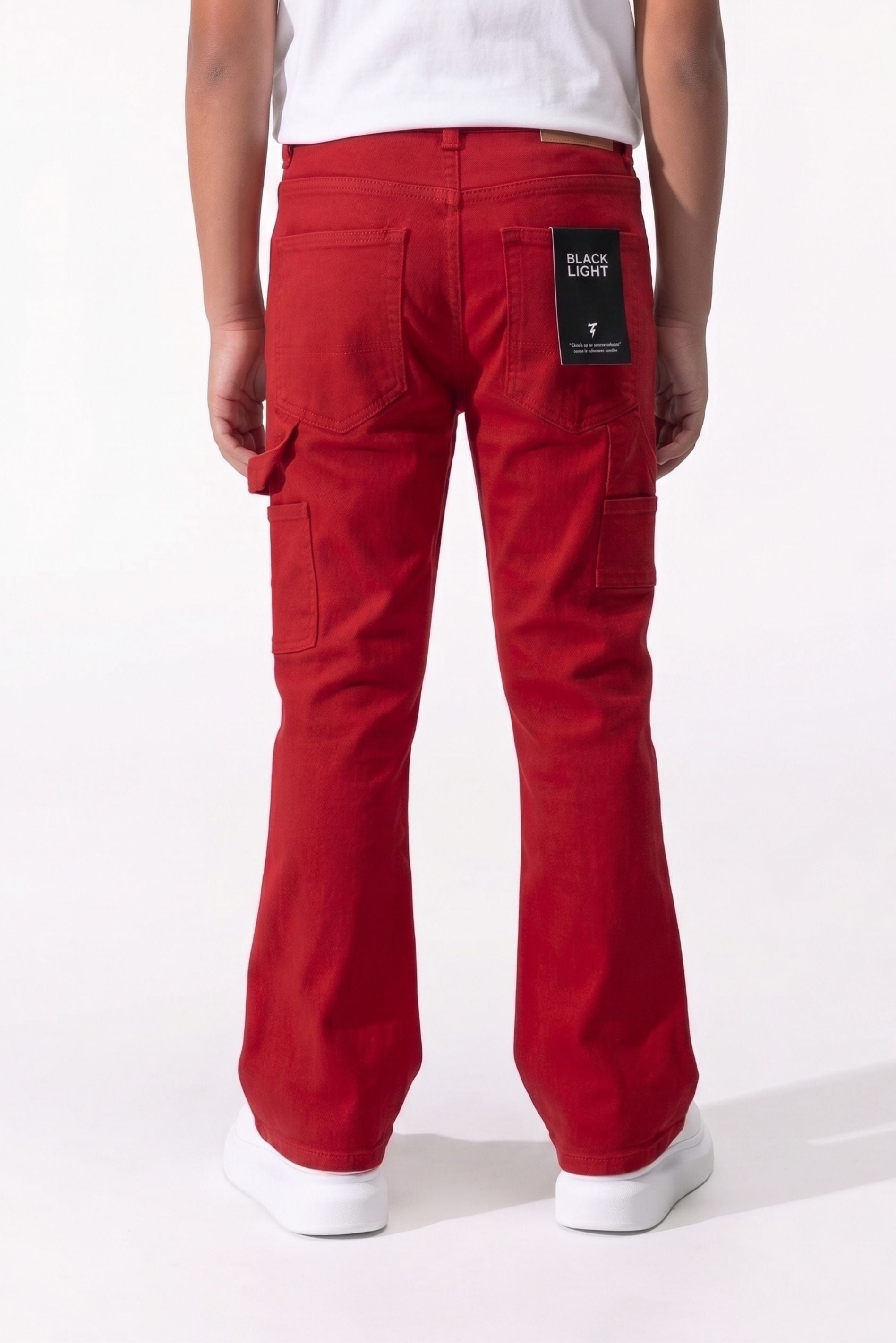 BOY'S RHINESTONE JEANS - RED