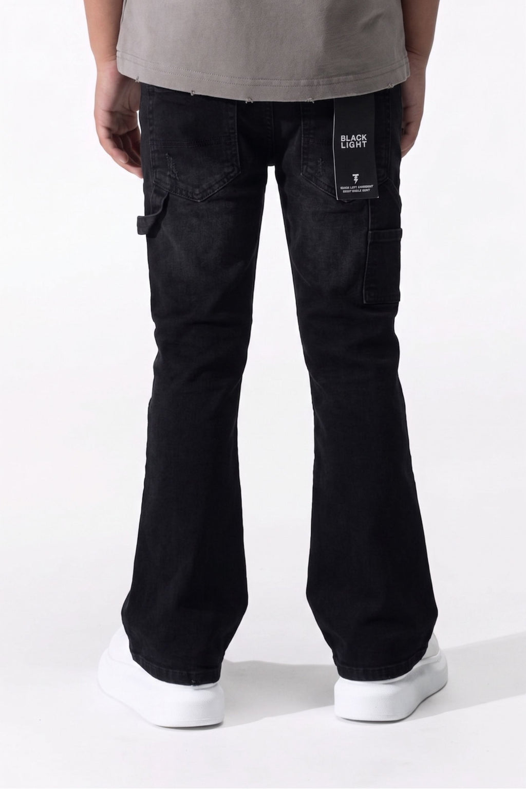 BOY'S RHINESTONE JEANS - JET BLACK