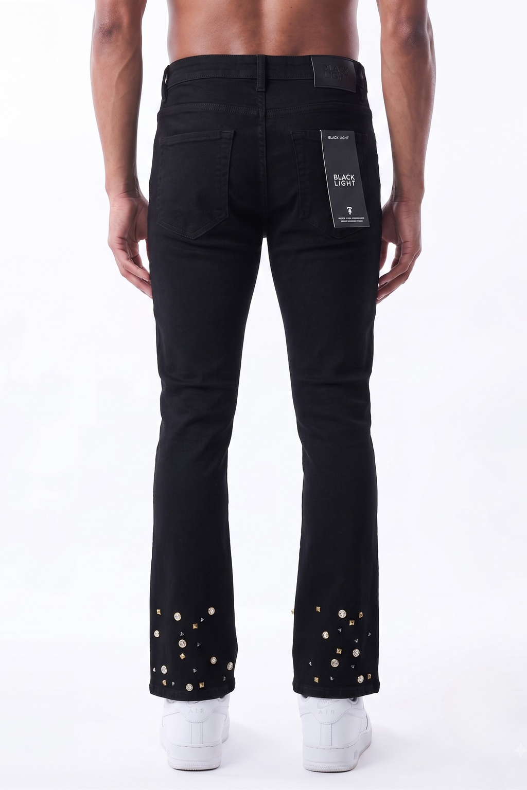 HONOR FLARE FIT JEANS - JET BLACK