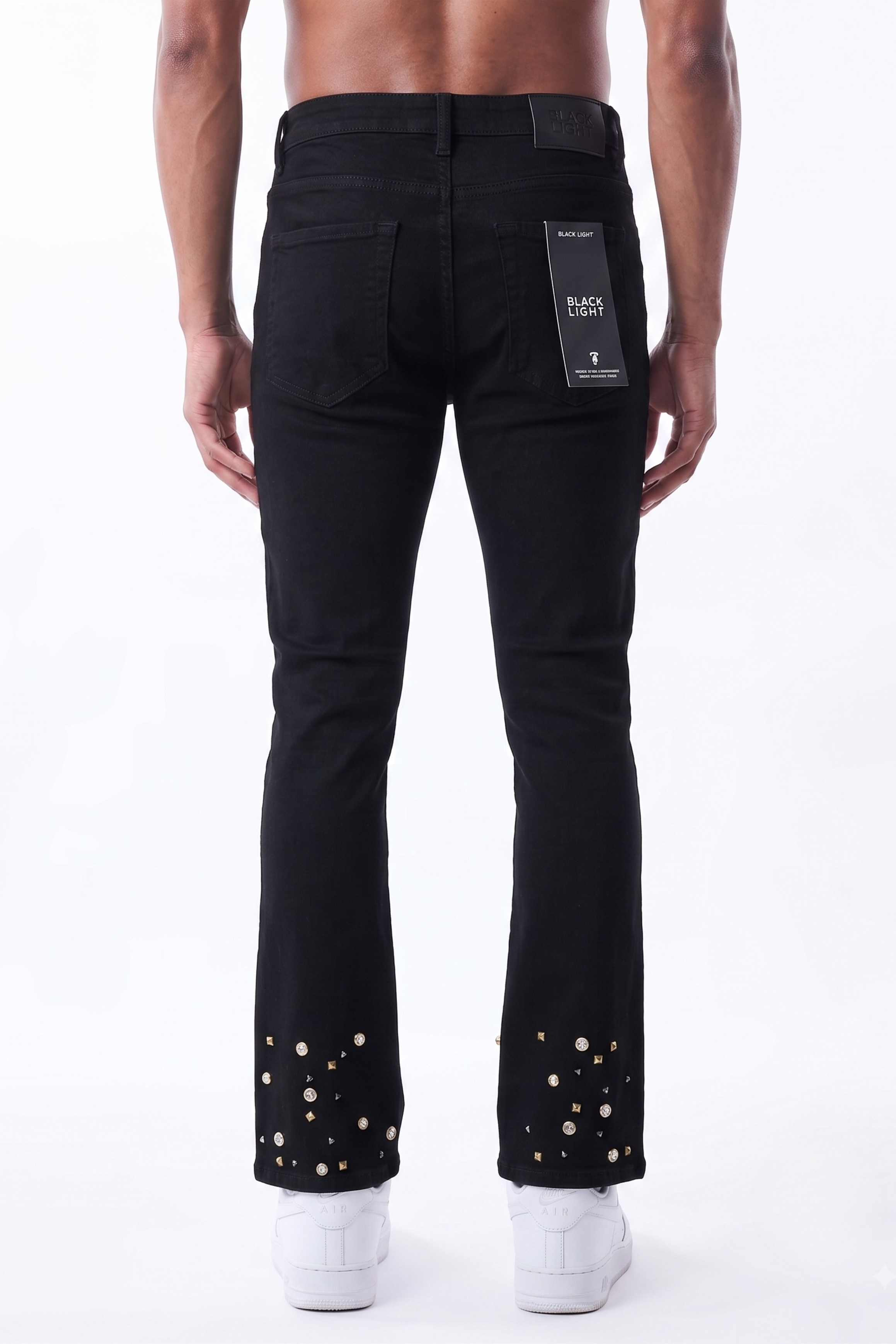 HONOR FLARE FIT JEANS - JET BLACK