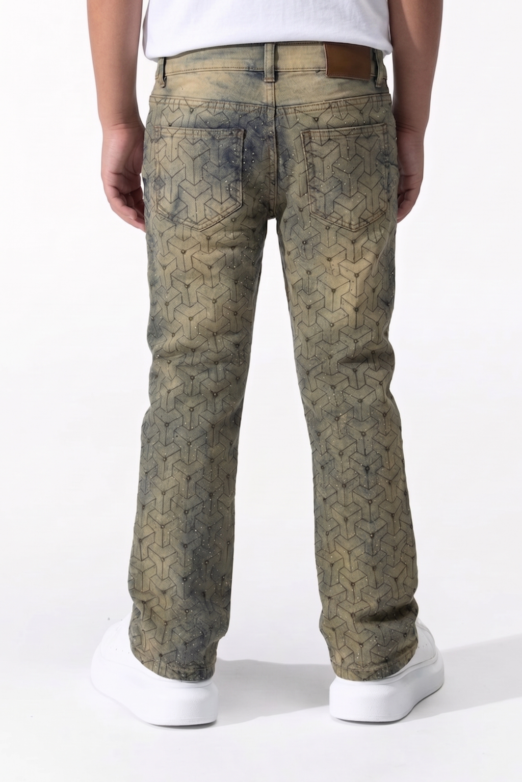 BOY'S GLIM FLARE FIT JEANS - RUST