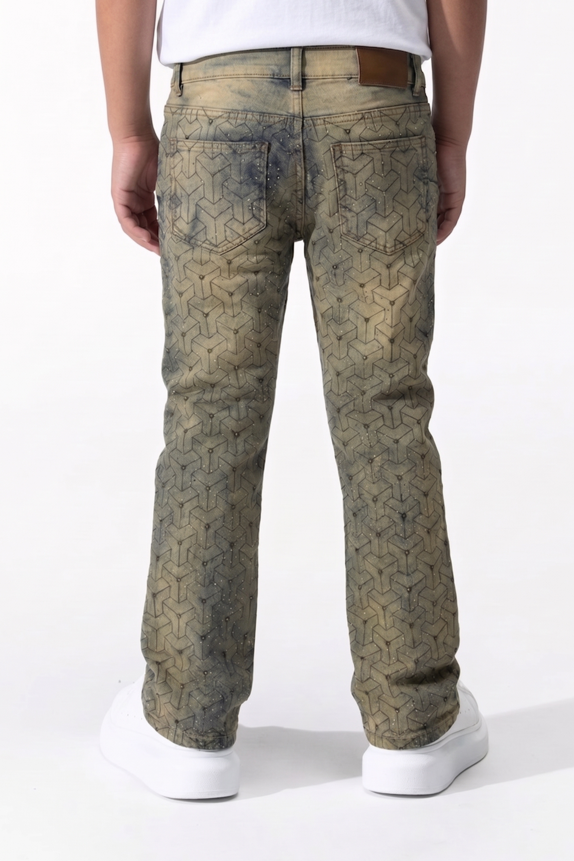 BOY'S GLIM FLARE FIT JEANS - RUST