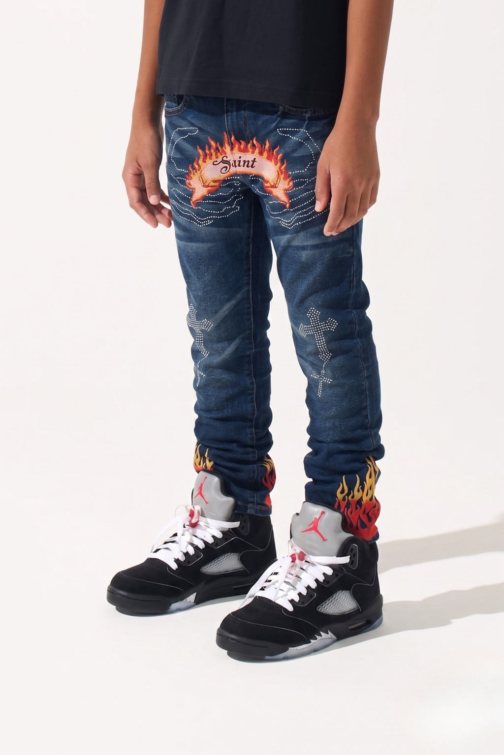 BOY'S FIERY JEANS - MEDIUM BLUE