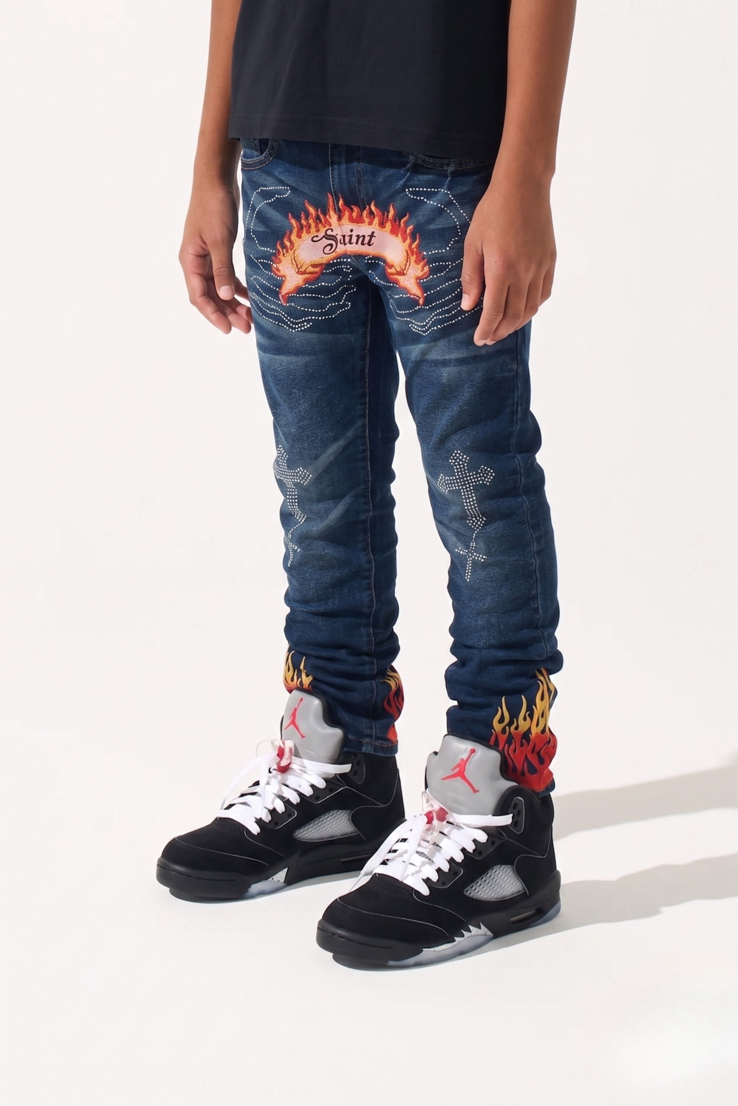 BOY'S FIERY JEANS - MEDIUM BLUE