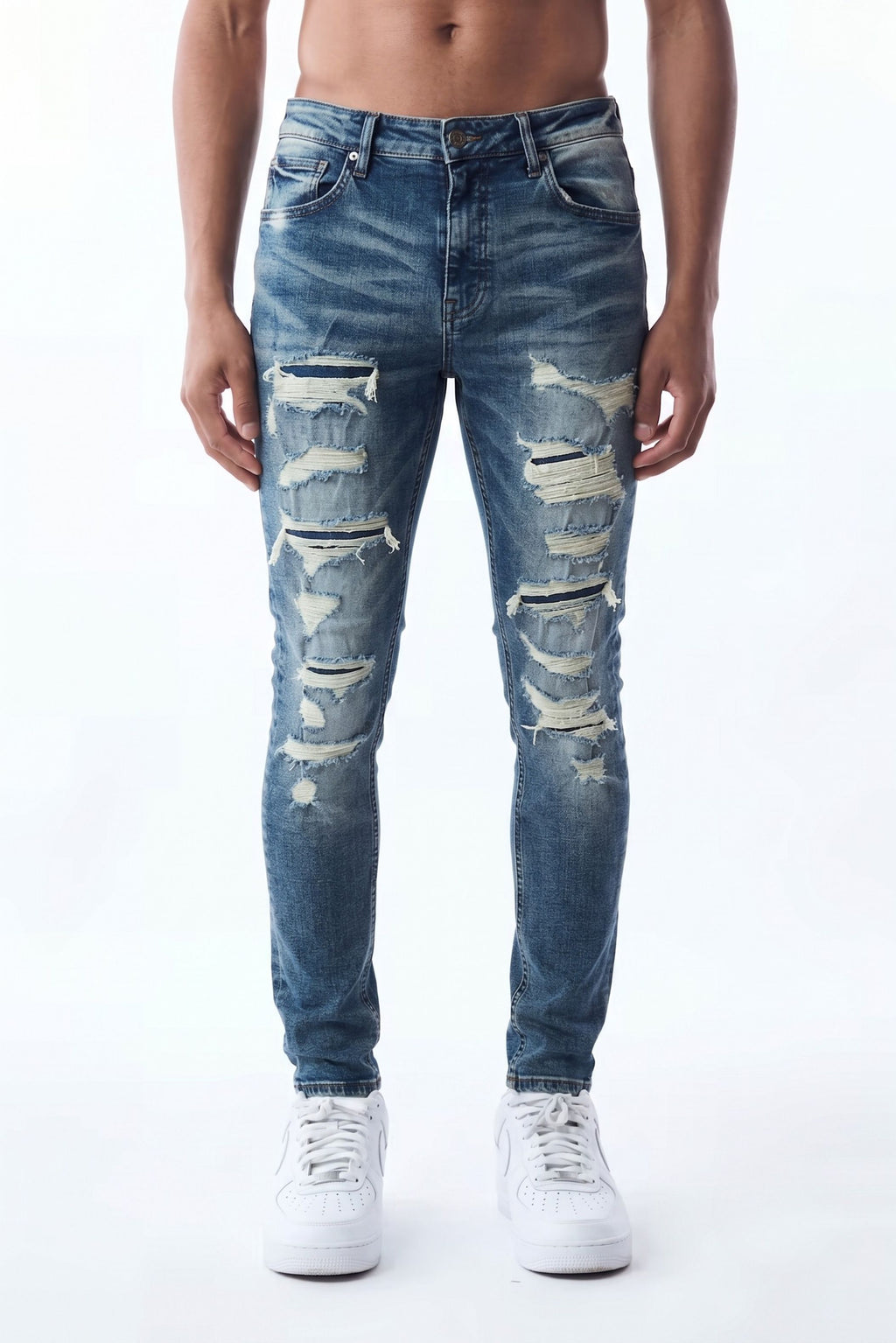 SLIM STRAIGHT JEAN - ANTIQUE