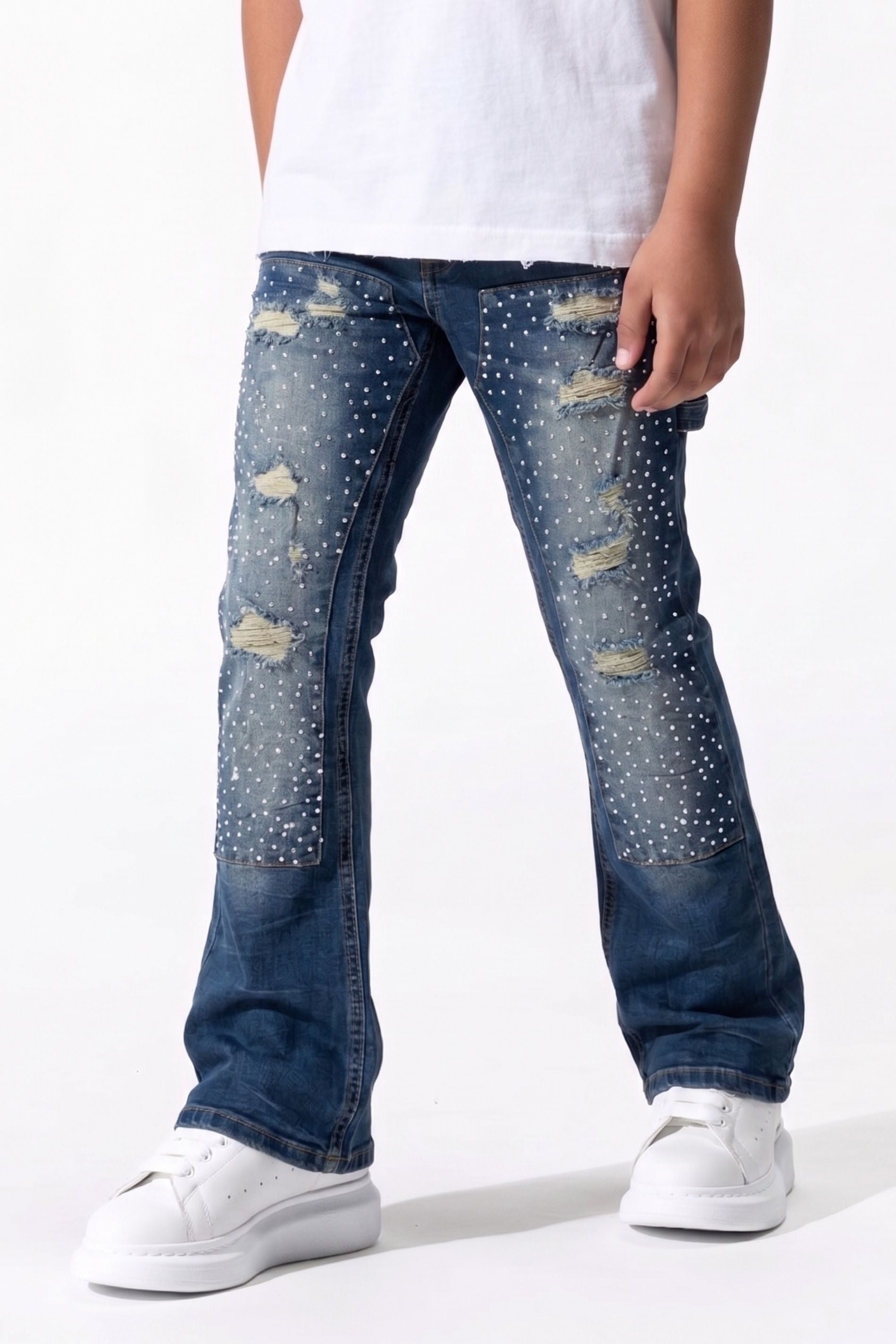 BOY'S RHINESTONE JEANS - DIRT VINTAGE