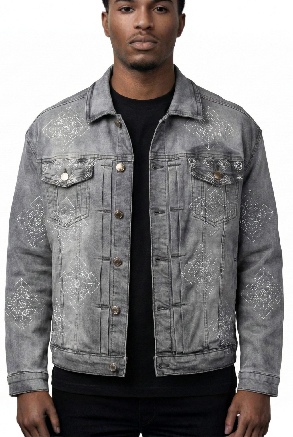APPEARANCE DENIM JACKET - GRAY