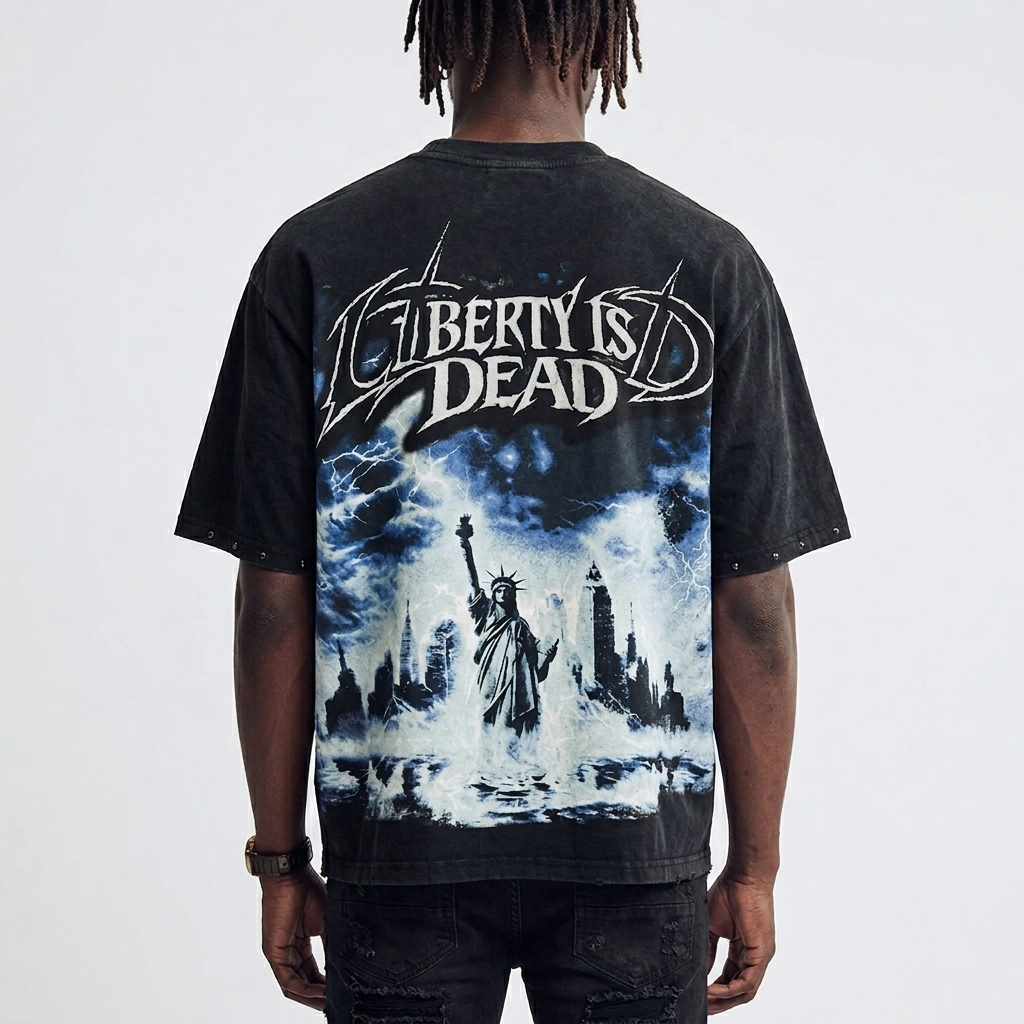 LIBERTY TEE - CHARCOAL