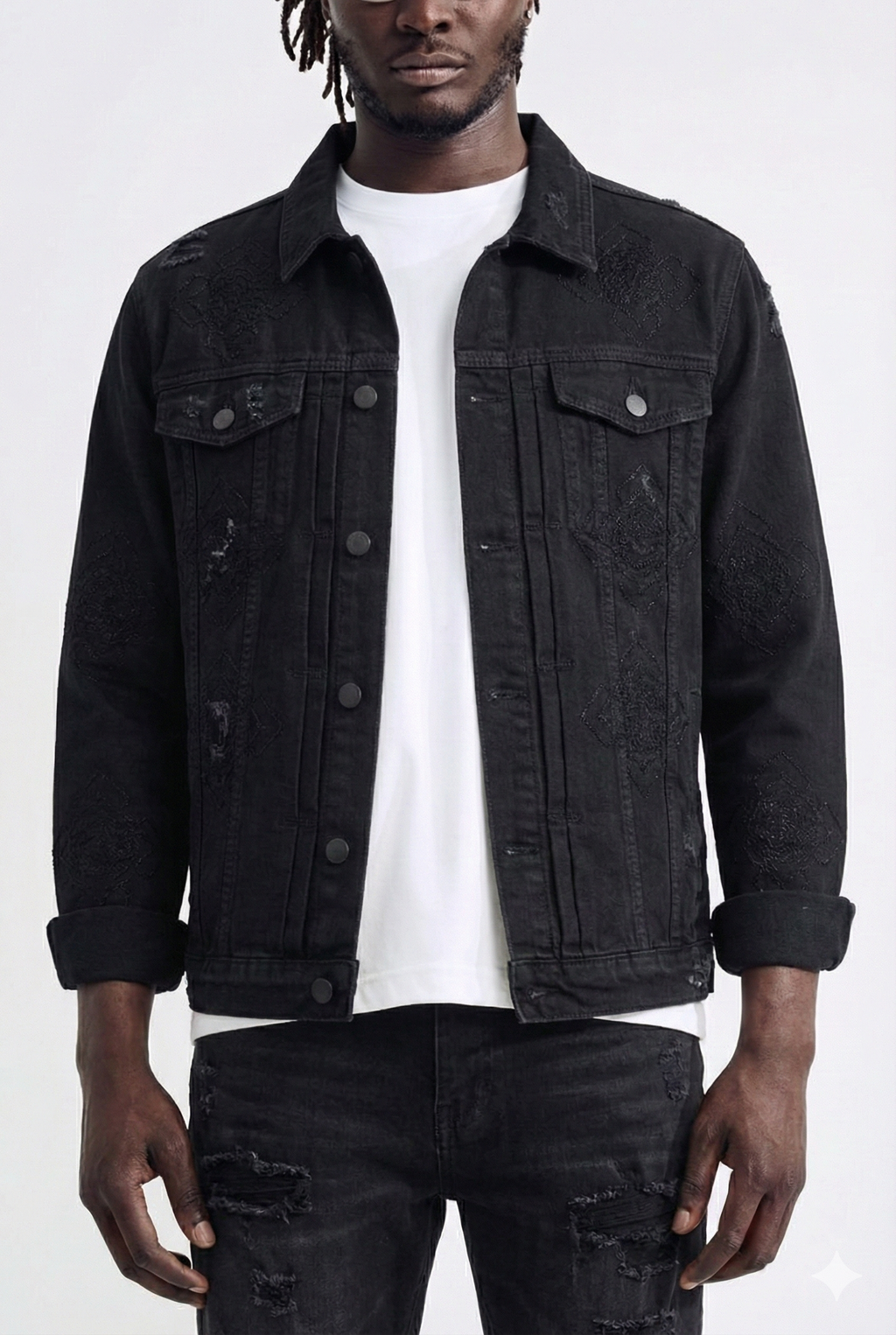 APPERANCE DENIM JACKET - JET BLACK