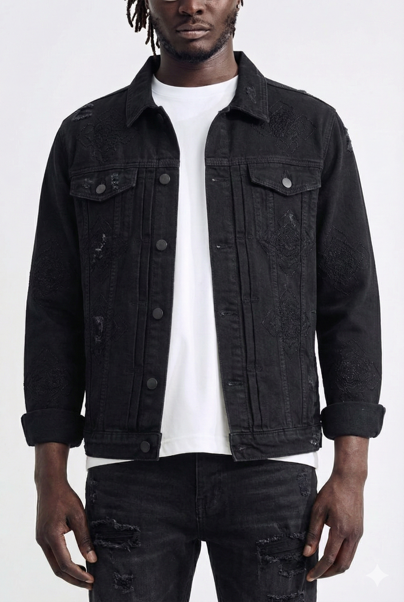 APPERANCE DENIM JACKET - JET BLACK