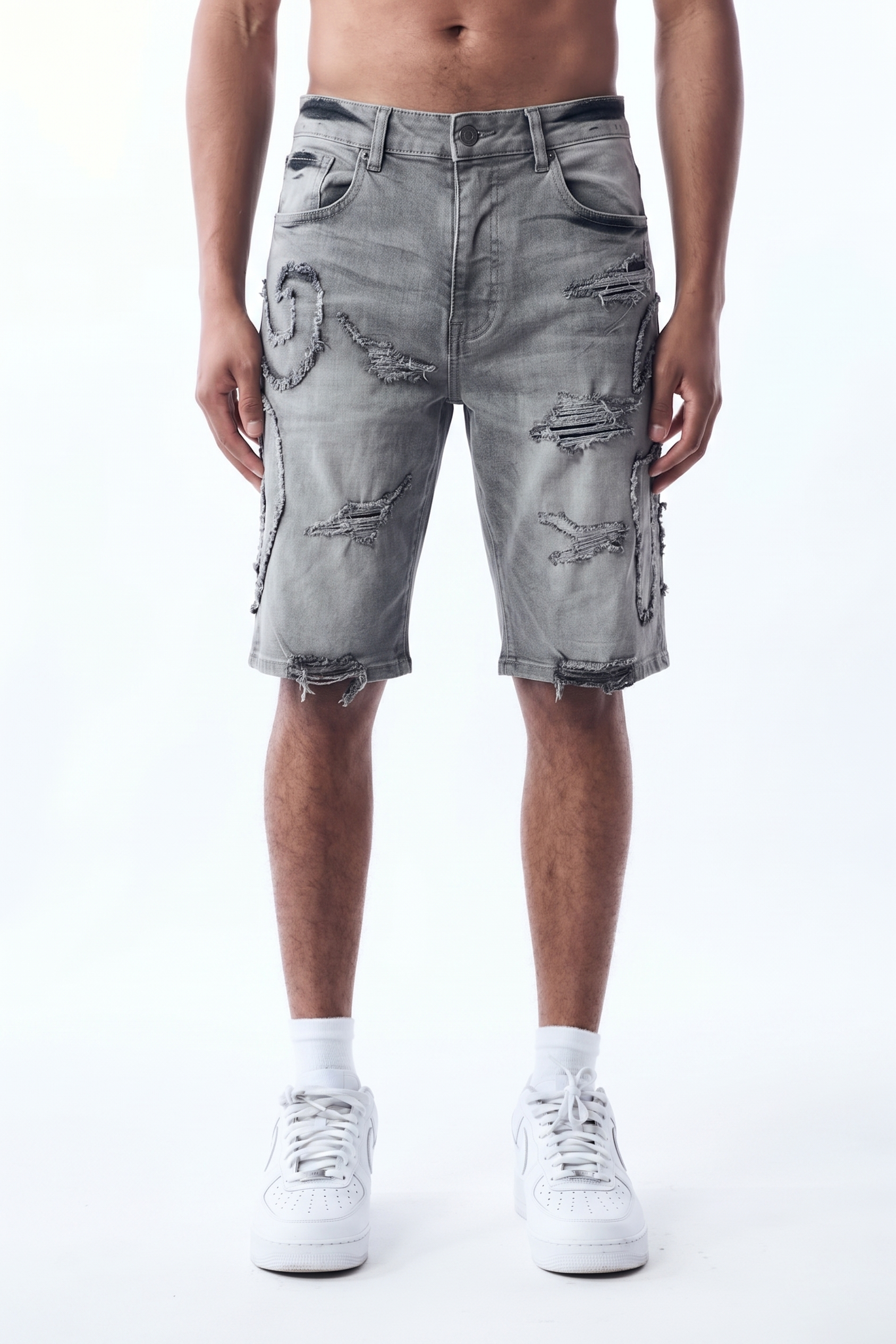ASCENT SHORTS - LIGHT GREY