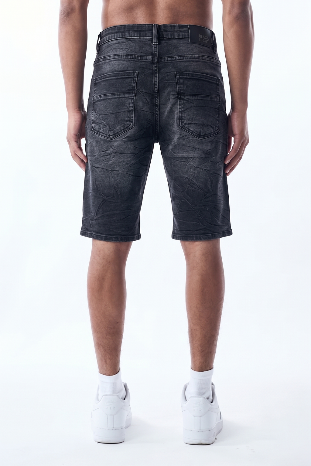 MONOGRAM SHORTS - DARK GREY