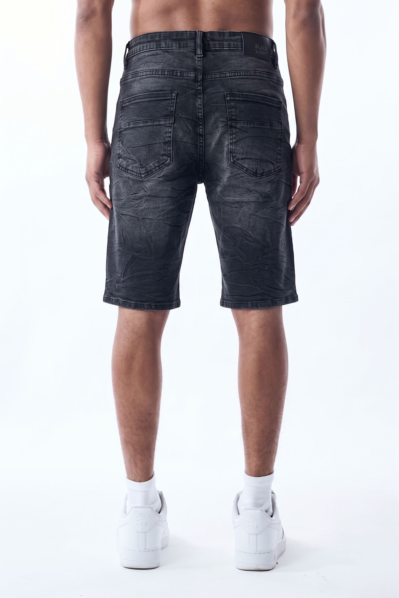 MONOGRAM SHORTS - DARK GREY
