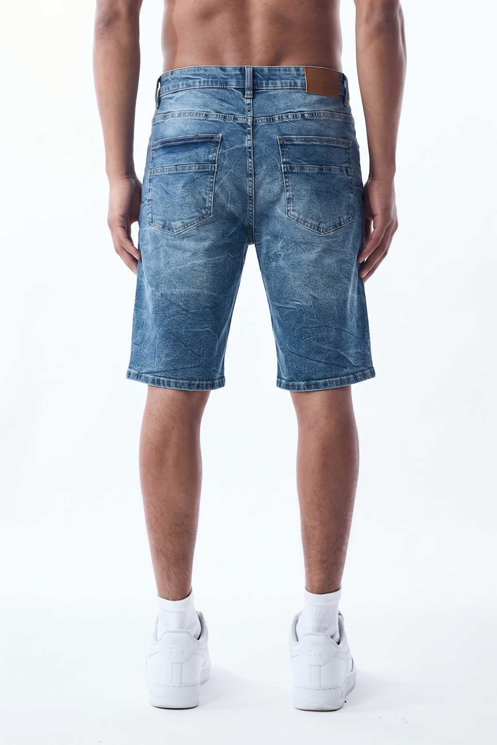 MONOGRAM SHORTS - BLUE
